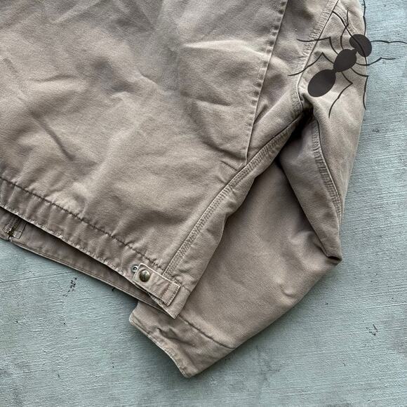 Vintage Y2K Carhartt J97 SDL brown Detroit work wear jacket - Picture 8 of 8